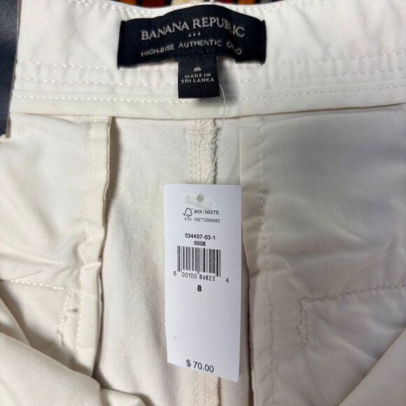 NWT Banana Republic High-Rise Authentic Chino Stone Wash Pants Sz 8 - Picture 7 of 8